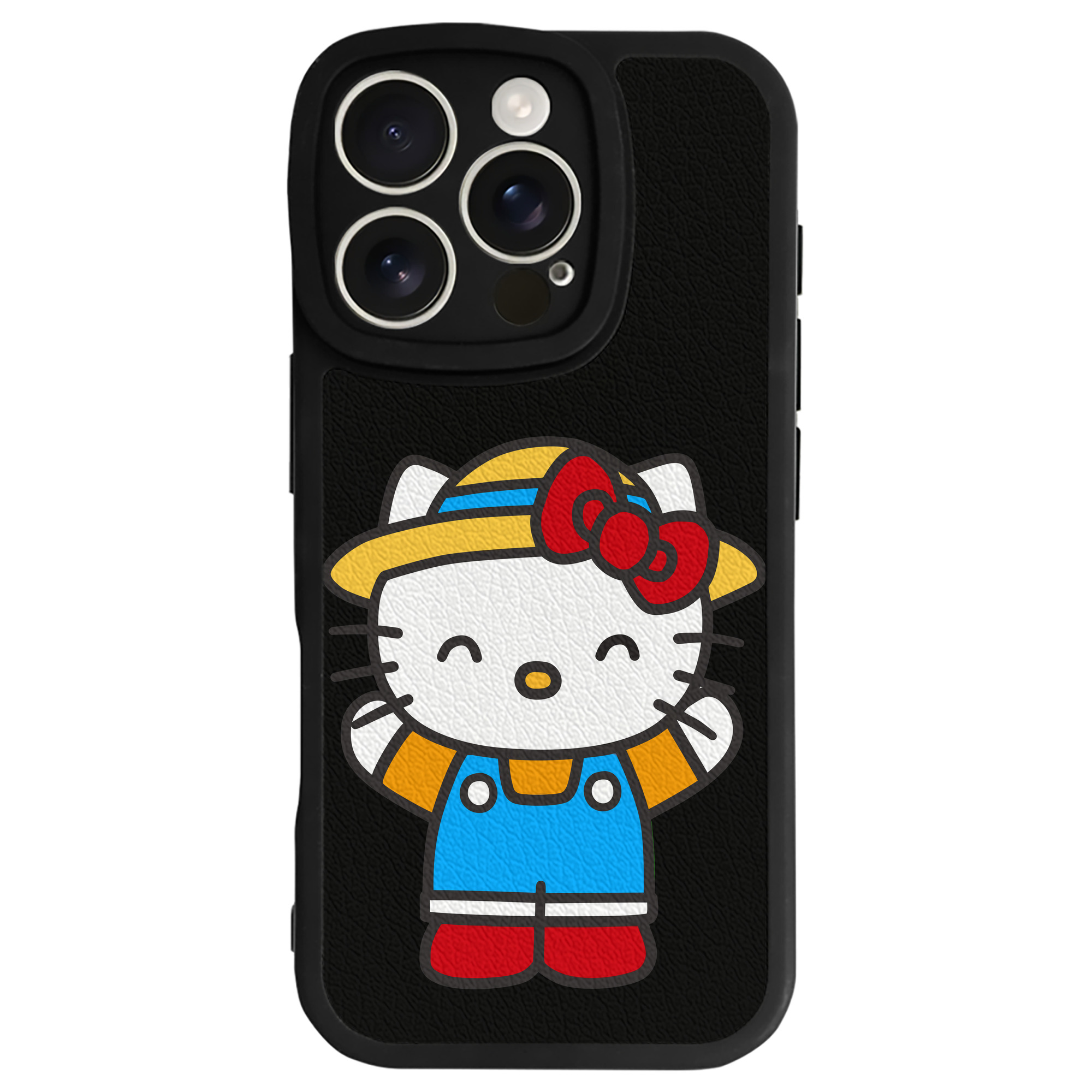 （画像用） Hello Kitty ハローキティ 【iPhone 16シリーズ対応】シリコンスマホケース（レザー調） 材質：シリコン